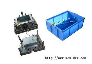 彩色周轉籃注塑模具